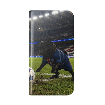Flip Phone Case — Cute Soccer Pugs Design Wallet Cover