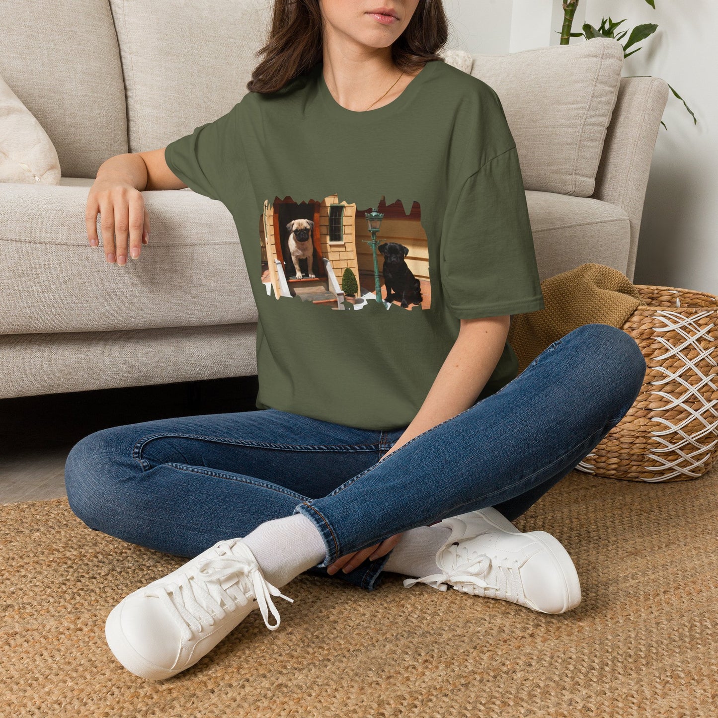 Biscuit & Nugget T‑Shirt — Cute Pet Photo Tee for Dog Lovers