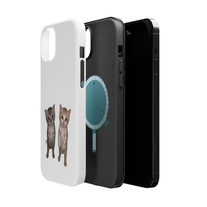 Duo Cute Kitten  Magnetic Impact-Resistant Phone Case