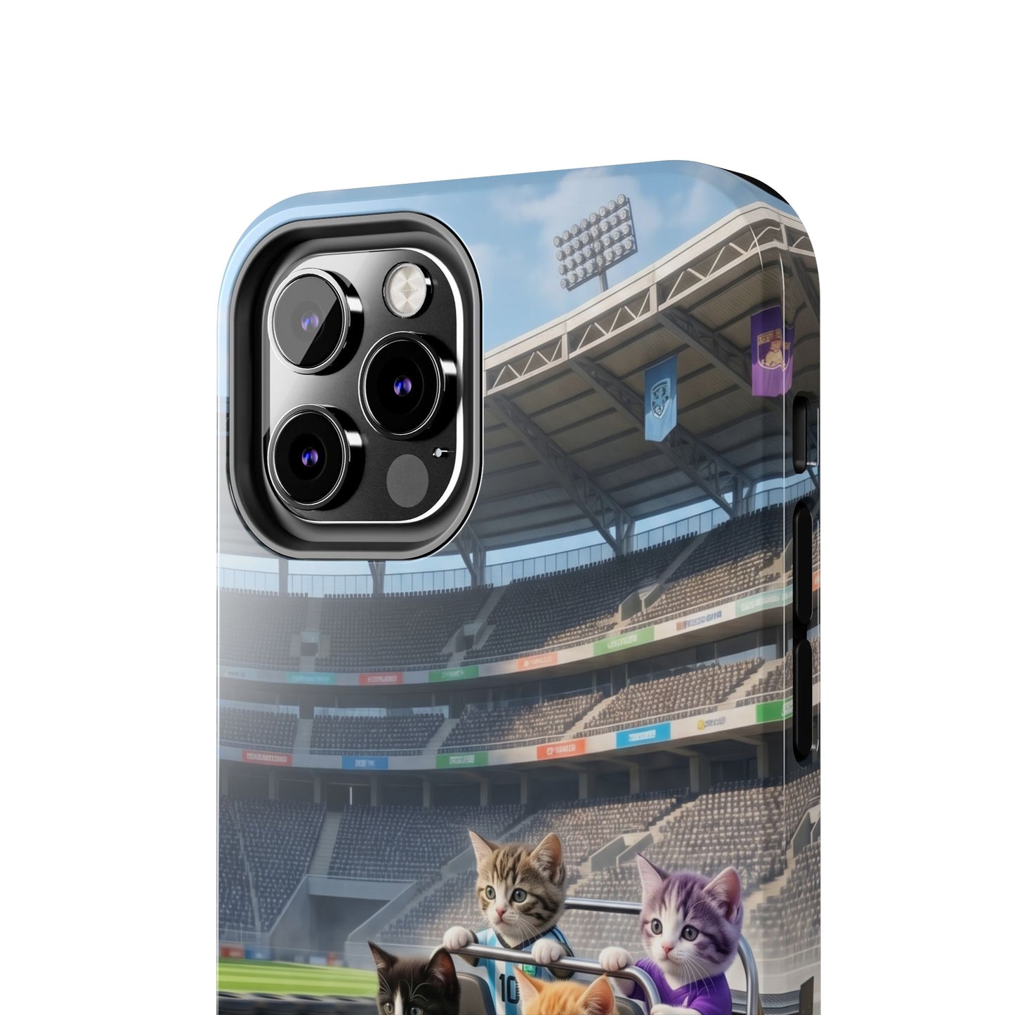 Racing Cats Tough Phone Case — Cute Kittens Driving Racecar Phone Cover