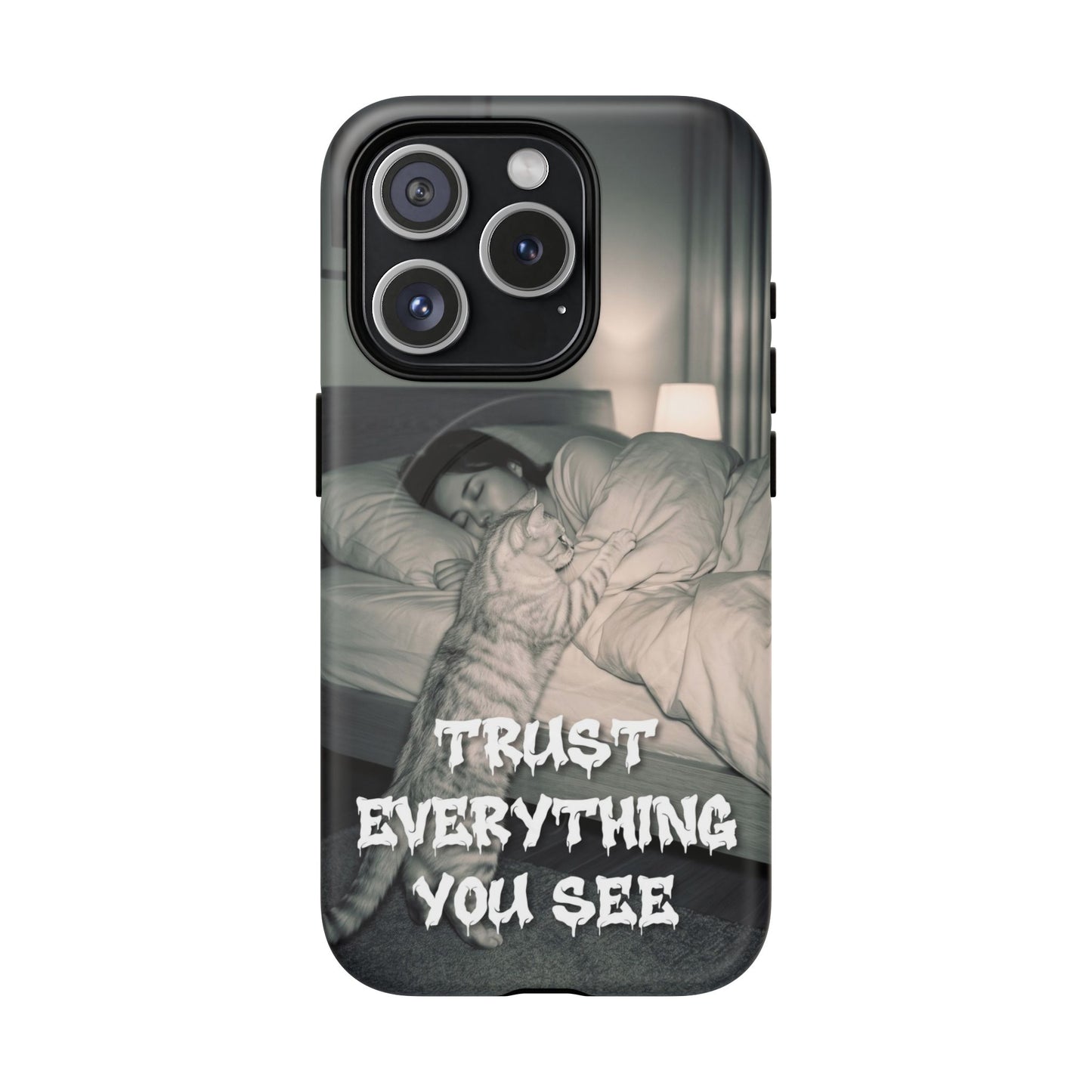 Phone Case ‘Trust Everything You See’ Surreal Sleep Graphic Tough Magnetic Case
