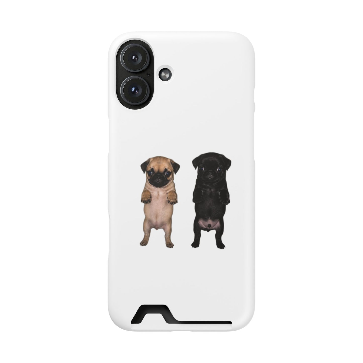 Pug Pair Card-Holder Phone Case