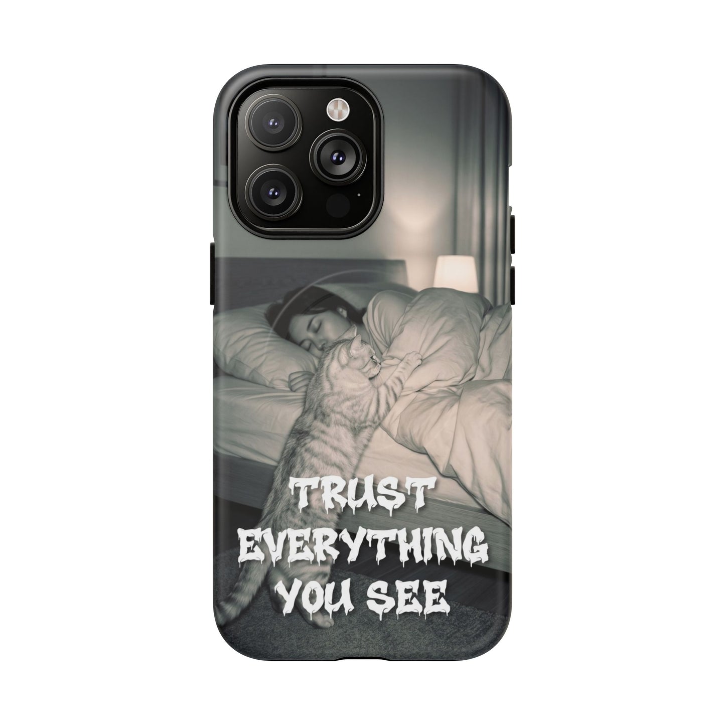 Phone Case ‘Trust Everything You See’ Surreal Sleep Graphic Tough Magnetic Case