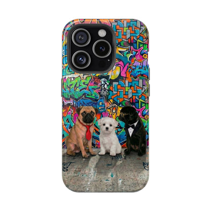 Puppy Squad Graffiti Phone Case — Impact-Resistant Protective Case