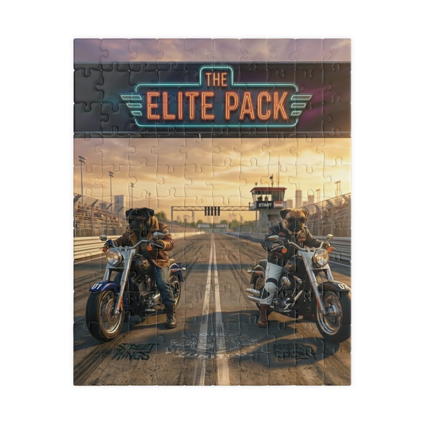 The Elite Pack Motorcycle Road Trip Puzzle — Scenic Biker Jigsaw (110/252/520/1014 pc)