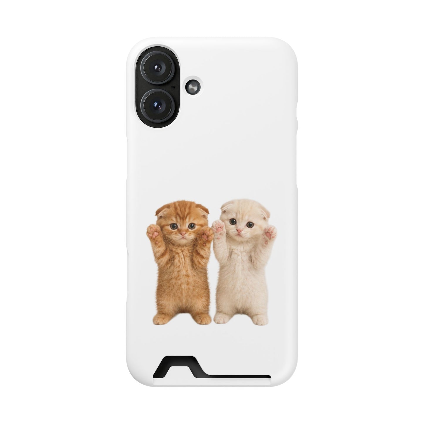 Cute Kittens Phone Case with Card Holder