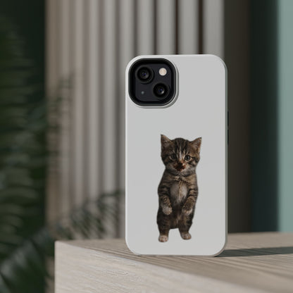 Cute Standing Kitten Magnetic Impact-Resistant Phone Case