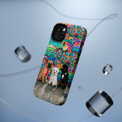Puppy Squad Graffiti Phone Case — Impact-Resistant Protective Case