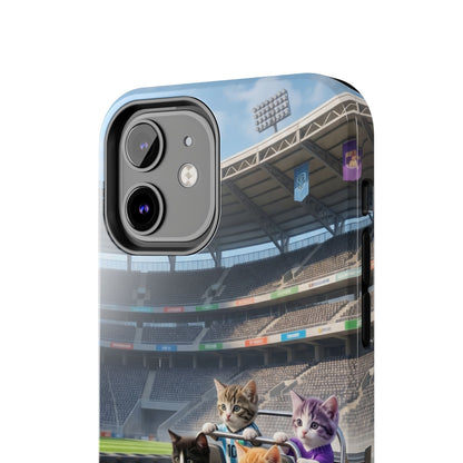 Racing Cats Tough Phone Case — Cute Kittens Driving Racecar Phone Cover