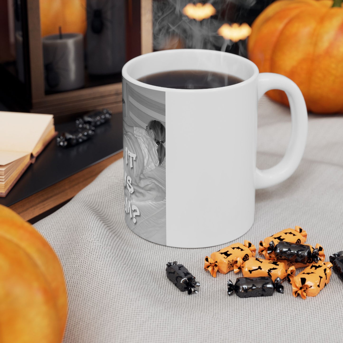 Why Is It Always At 2 AM? Cat Coffee Mug Funny Nighttime Pet Lover Gift