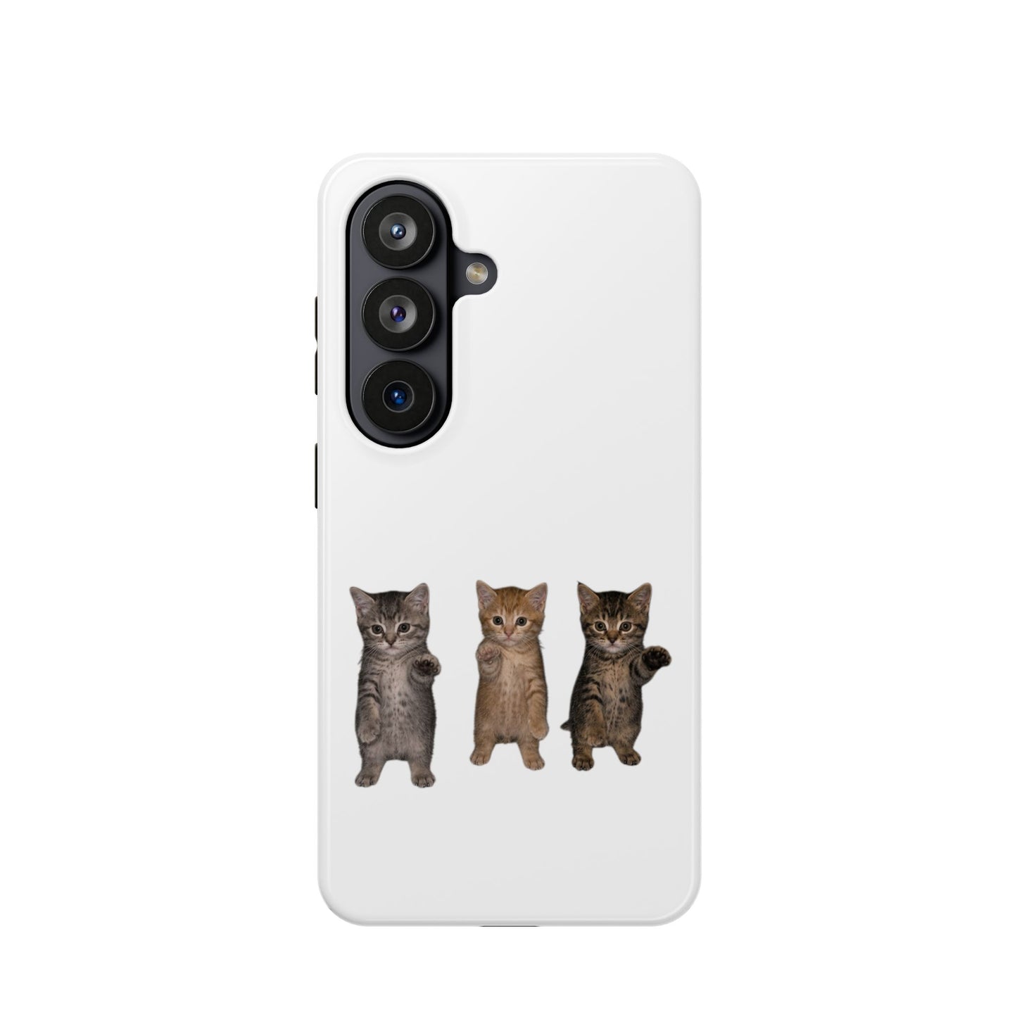 Cute Standing Trio Kittens Dancing Magnetic Impact-Resistant Phone Case