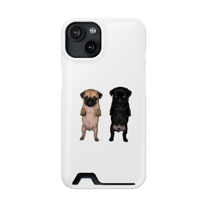 Pug Pair Card-Holder Phone Case