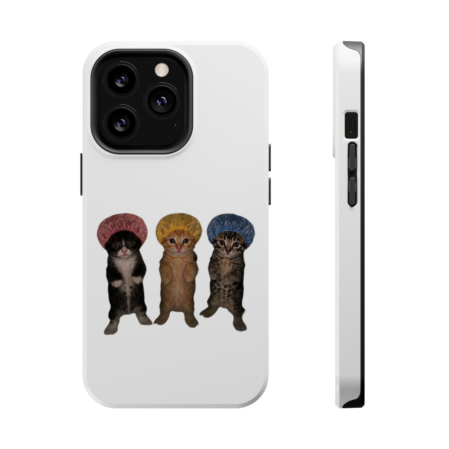 Cute Kittens in Bonnets  Magnetic Impact-Resistant Phone Case