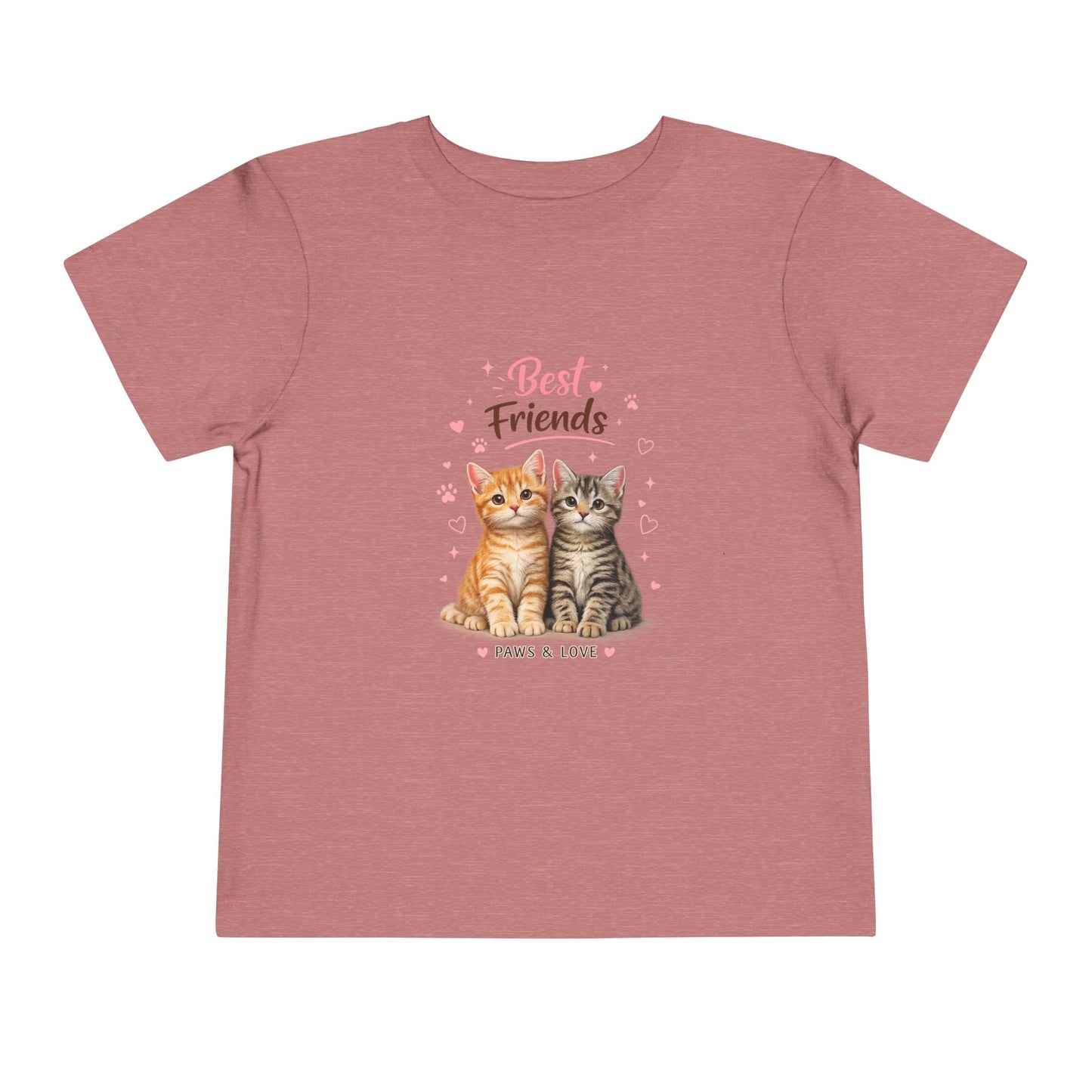 Best Friends Kitten Toddler Tee — Paws & Love Cute Cat Shirt