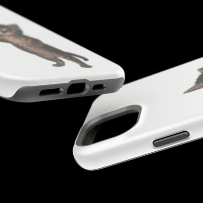 Cute Standing Kitten Magnetic Phone Case