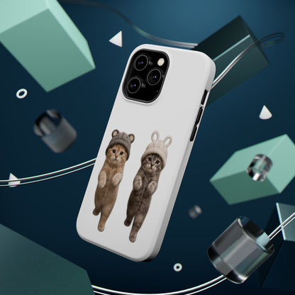 Cute Kittens in Hats Magnetic Impact Phone Case