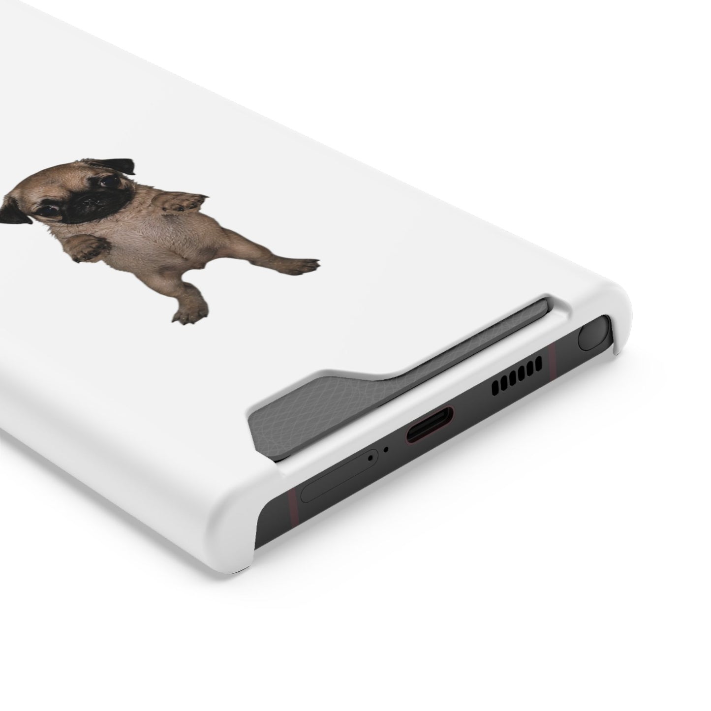 Pug Puppy Card-Holder Phone Case