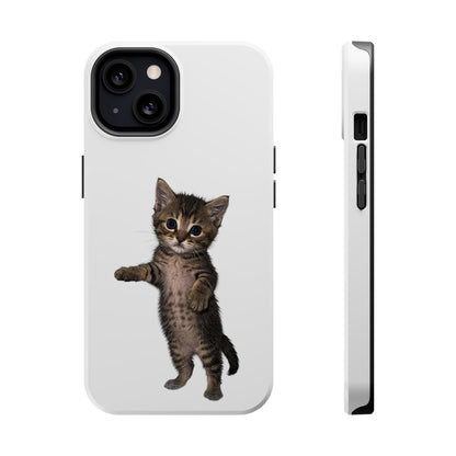 Cute Standing Kitten Magnetic Phone Case