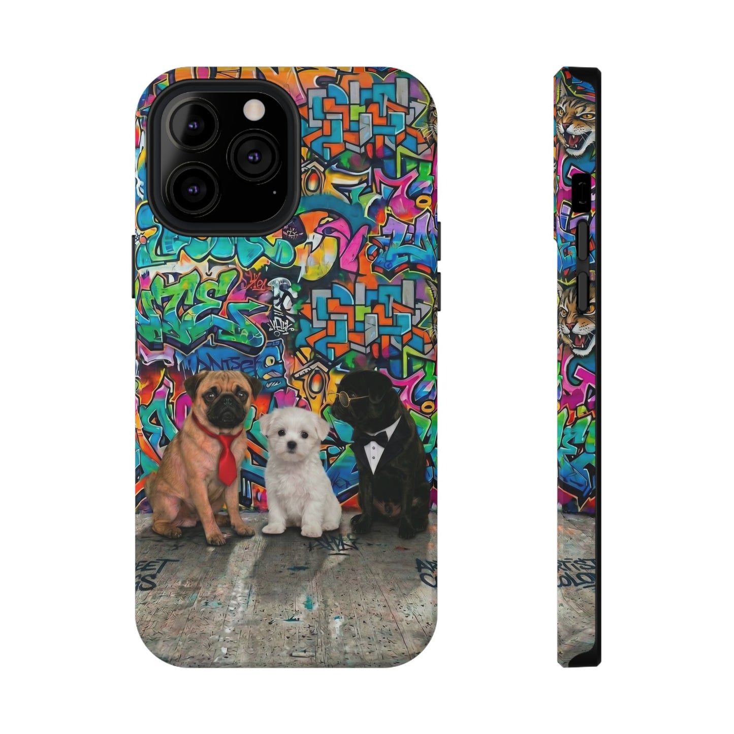 Puppy Squad Graffiti Phone Case — Impact-Resistant Protective Case