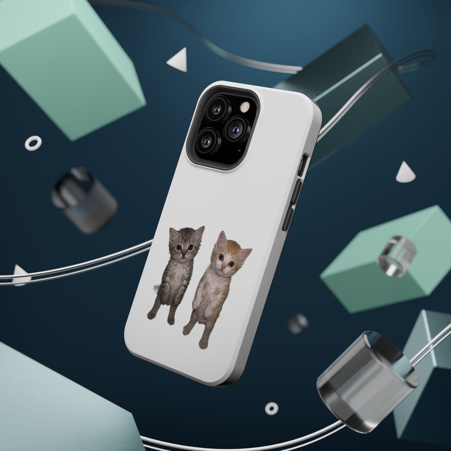 Duo Cute Kitten  Magnetic Impact-Resistant Phone Case