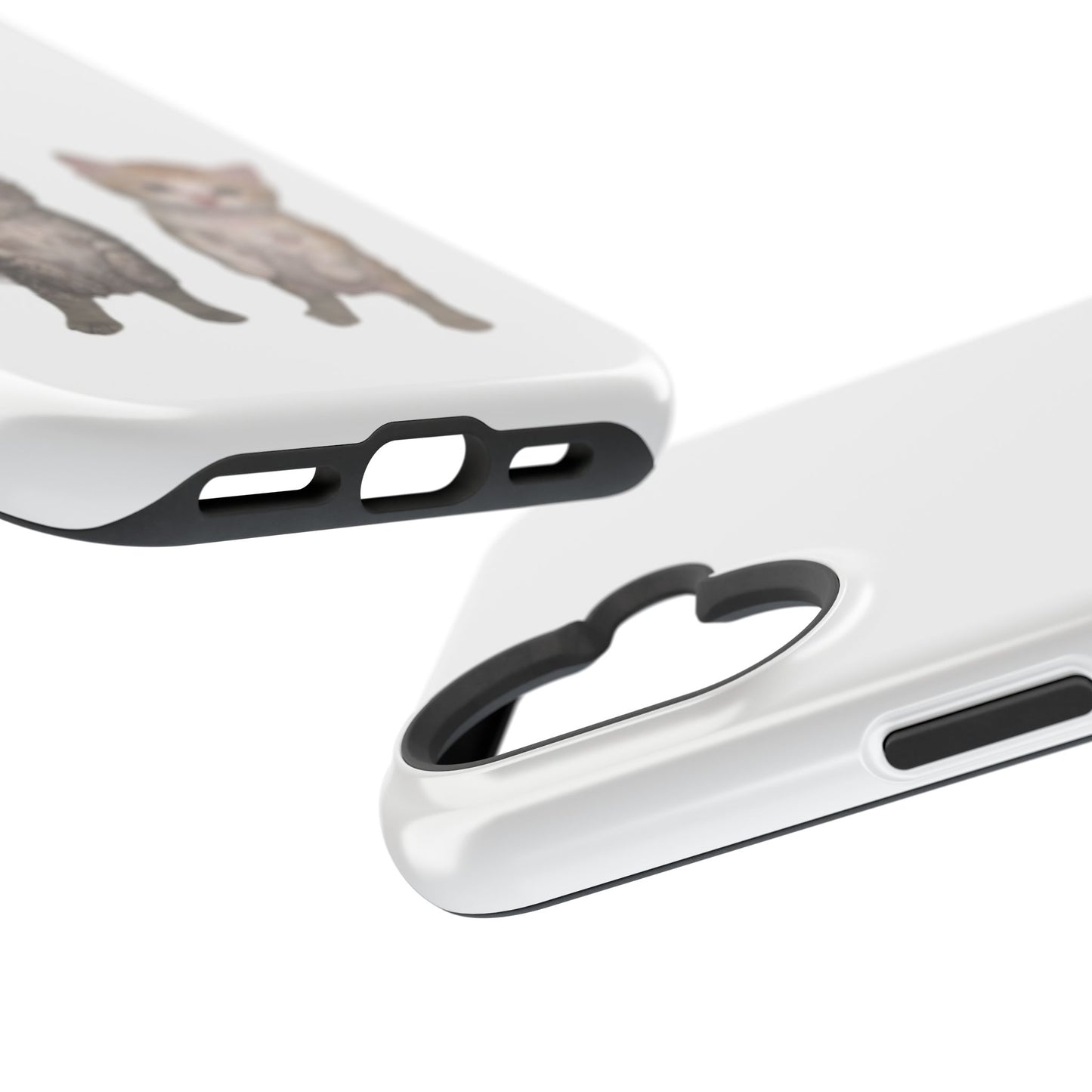 Duo Cute Kitten  Magnetic Impact-Resistant Phone Case