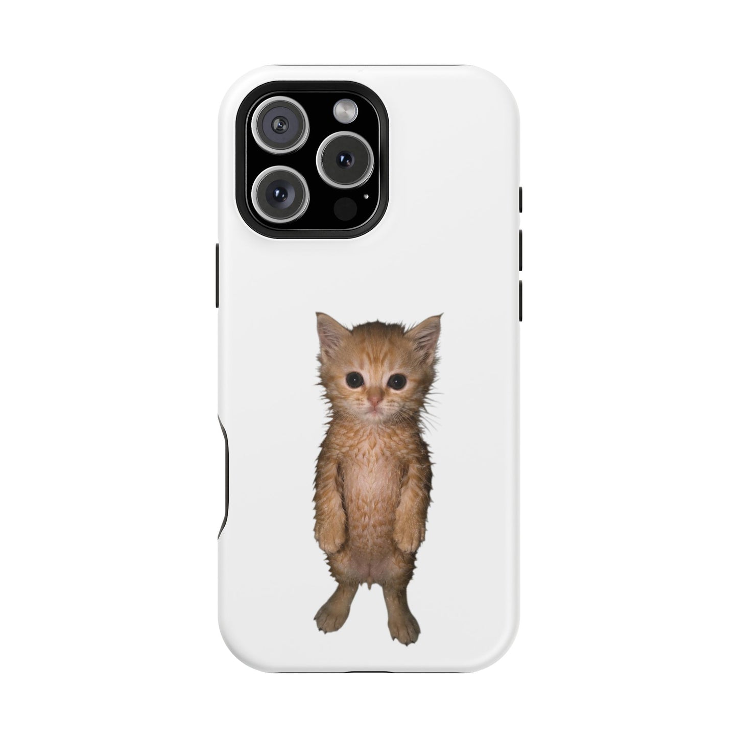 Cute Standing Kitten Magnetic Impact-Resistant Phone Case