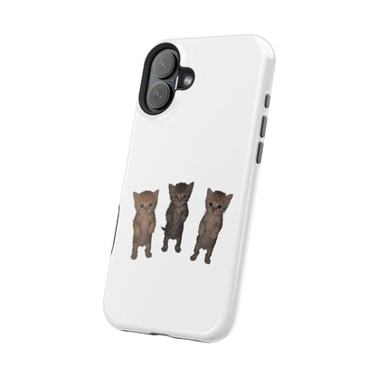 Cute Standing Kittens Magnetic Impact-Resistant Phone Case