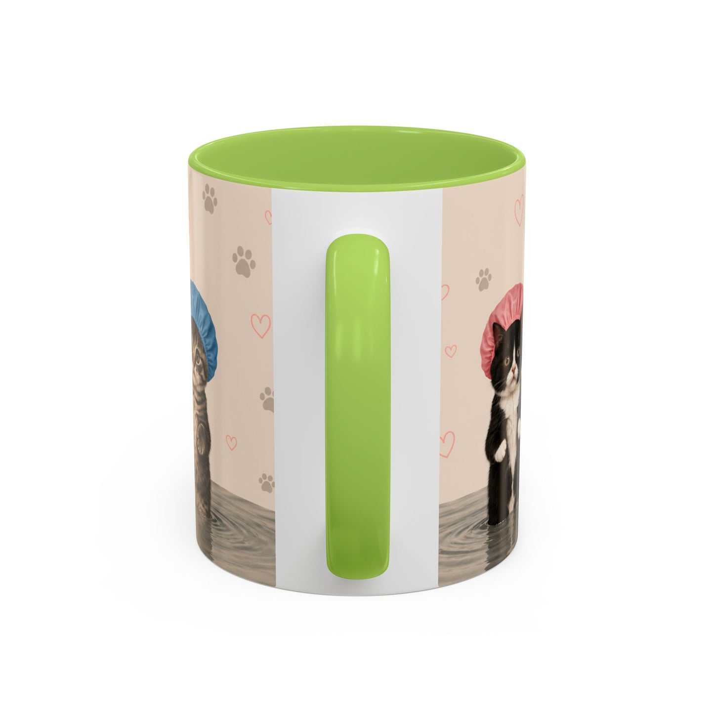 Cute Kittens in Shower Caps Accent Coffee Mug – 11/15oz
