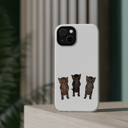 Cute Trio Kittens  Magnetic Impact-Resistant Phone Case
