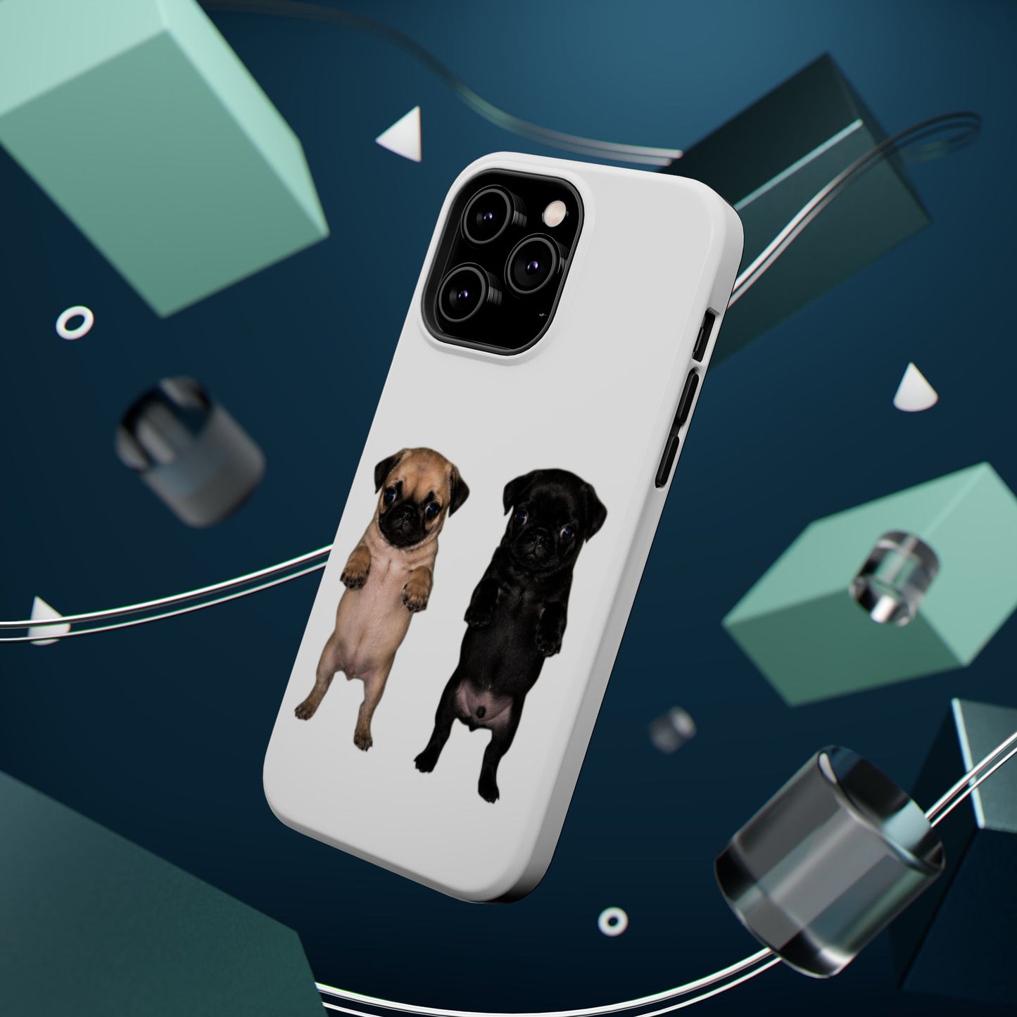 Pug Duo Magnetic Impact-Resistant Phone Case