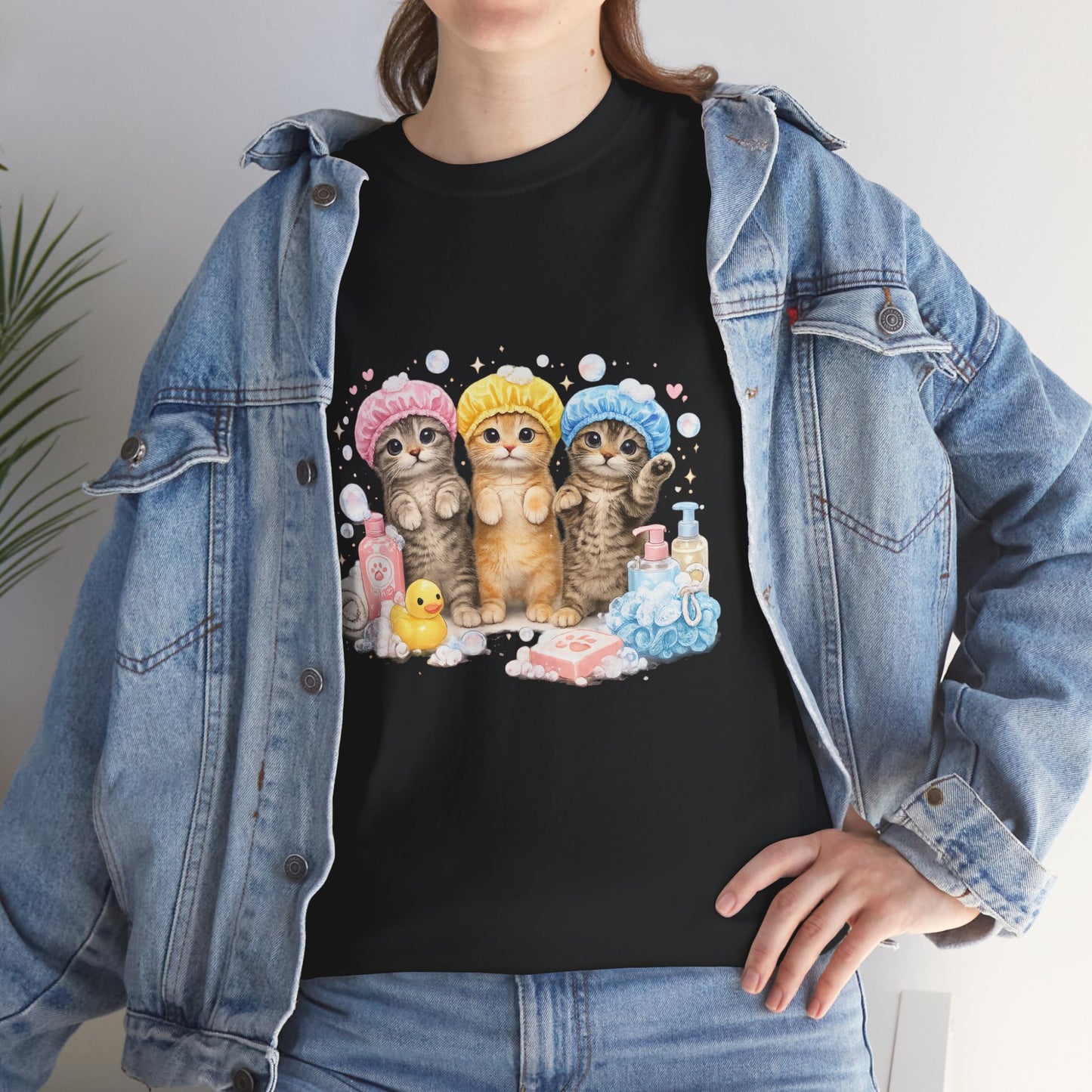 Cute Kittens Bath Time T-Shirt