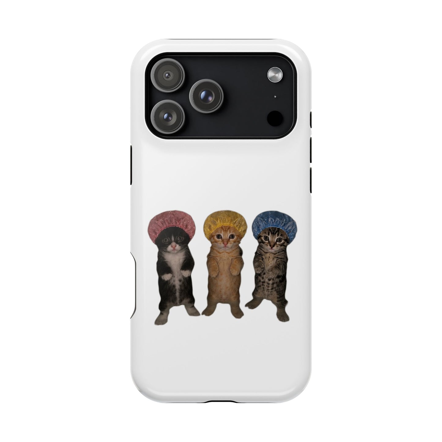 Cute Kittens in Bonnets  Magnetic Impact-Resistant Phone Case