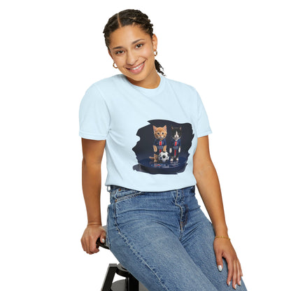 Cat Soccer Players T‑Shirt — Cute Kitten Football Graphic Tee