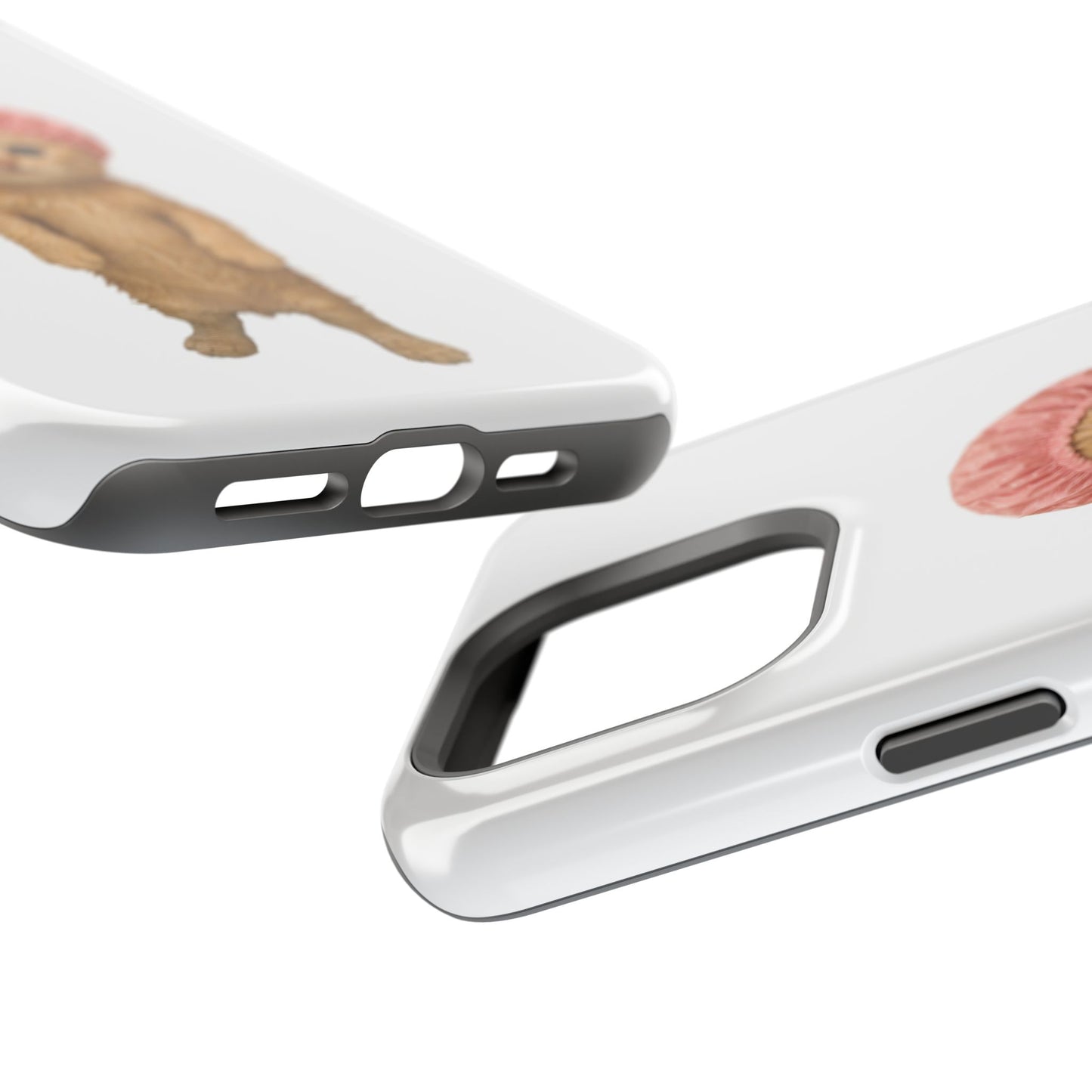 Cute Kitten in Shower Cap Magnetic Impact-Resistant Phone Case
