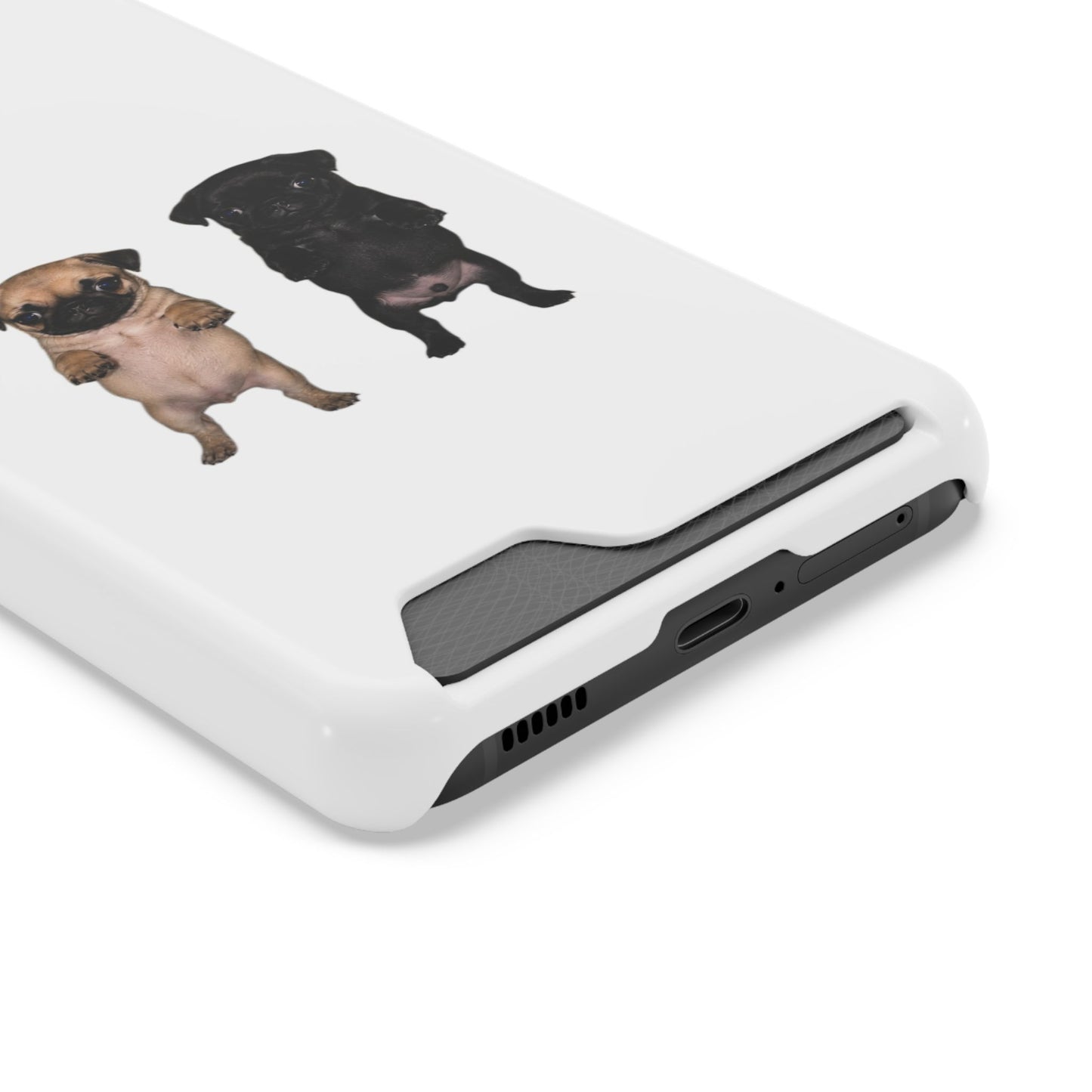 Pug Pair Card-Holder Phone Case