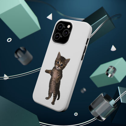 Cute Standing Kitten Magnetic Phone Case