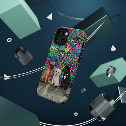 Puppy Squad Graffiti Phone Case — Impact-Resistant Protective Case