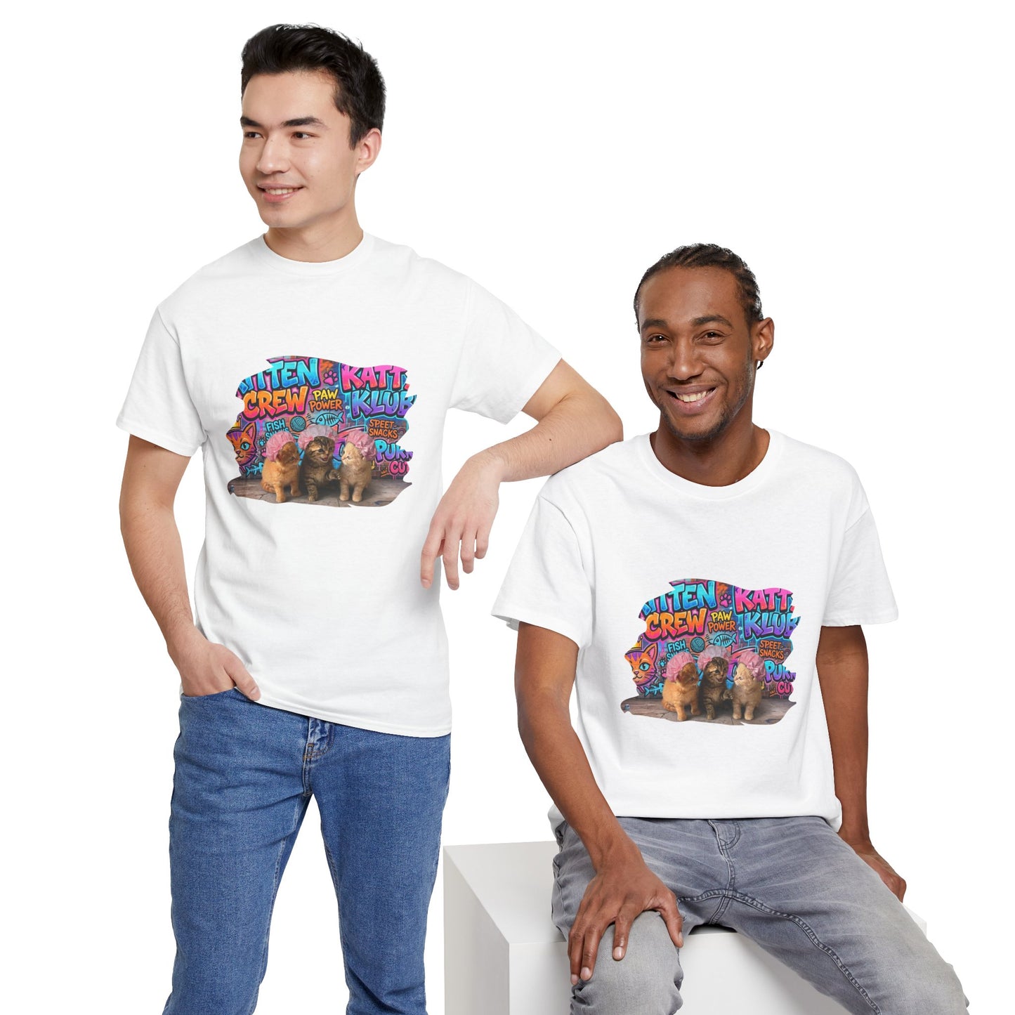 Kitten Crew Graphic Tee — Cute Kittens Cat Lover Shirt