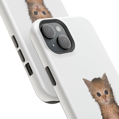 Cute Standing Kitten Magnetic Impact-Resistant Phone Case