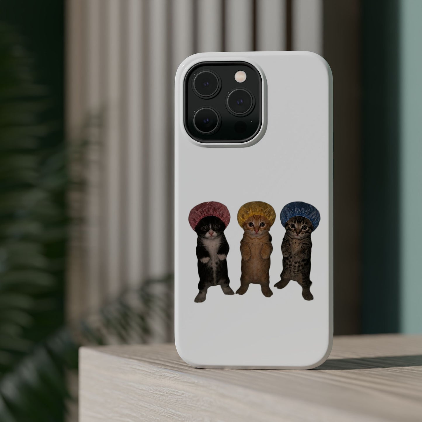 Cute Kittens in Bonnets  Magnetic Impact-Resistant Phone Case