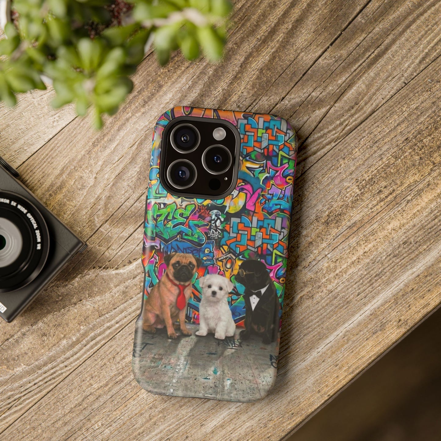 Puppy Squad Graffiti Phone Case — Impact-Resistant Protective Case