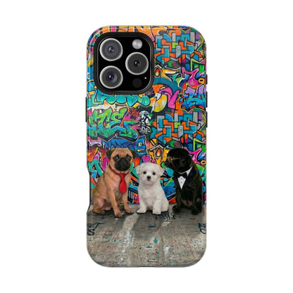 Puppy Squad Graffiti Phone Case — Impact-Resistant Protective Case