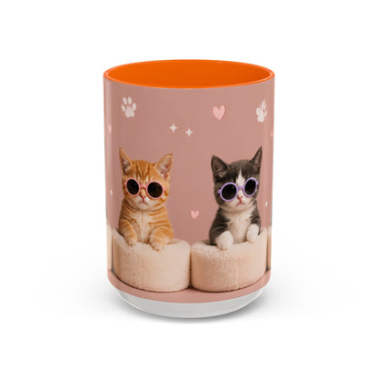 Cute Cat Lovers Coffee Mug - 11 & 15oz - Perfect Gift for Pet Owners