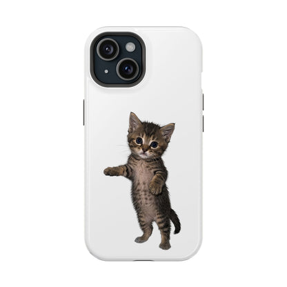 Cute Standing Kitten Magnetic Phone Case