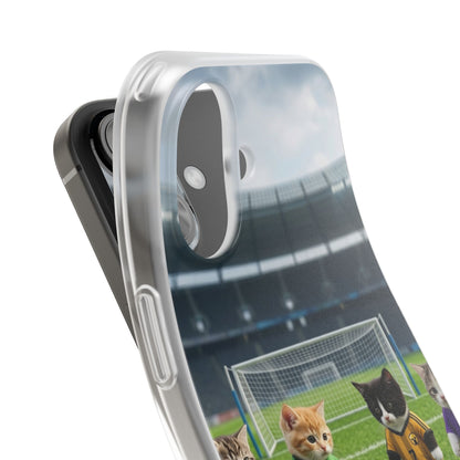 Cute Soccer Cats Phone Case — Kawaii Football Kit iPhone Cover