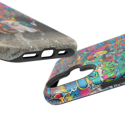 Puppy Squad Graffiti Phone Case — Impact-Resistant Protective Case