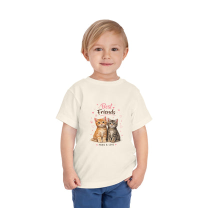 Best Friends Kitten Toddler Tee — Paws & Love Cute Cat Shirt