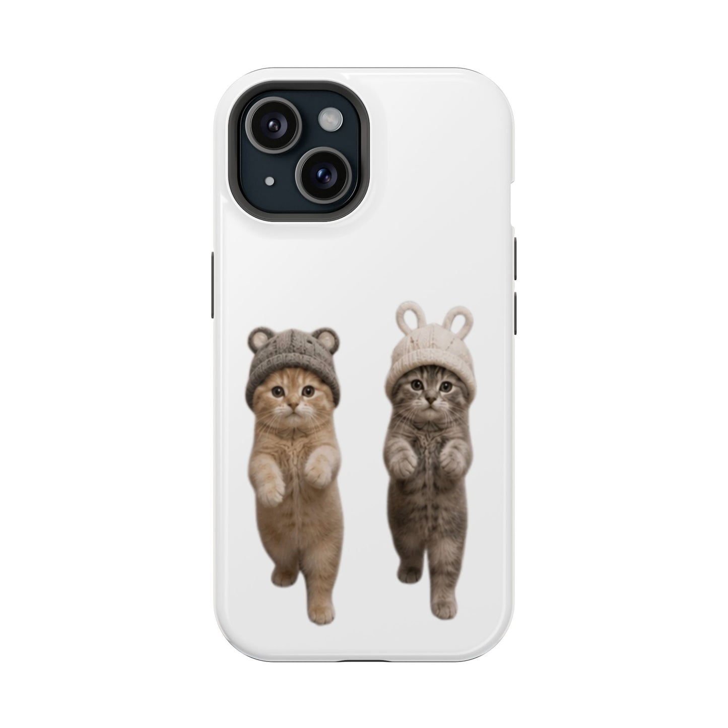 Cute Kittens in Hats Magnetic Impact Phone Case