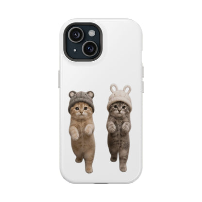 Cute Kittens in Hats Magnetic Impact Phone Case