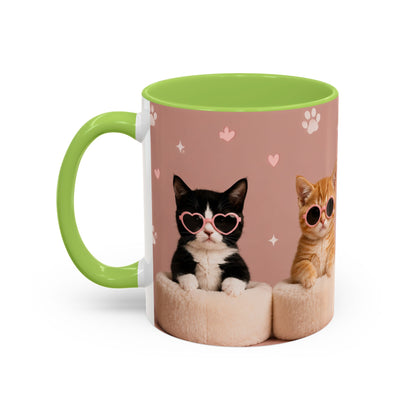 Cute Cat Lovers Coffee Mug - 11 & 15oz - Perfect Gift for Pet Owners